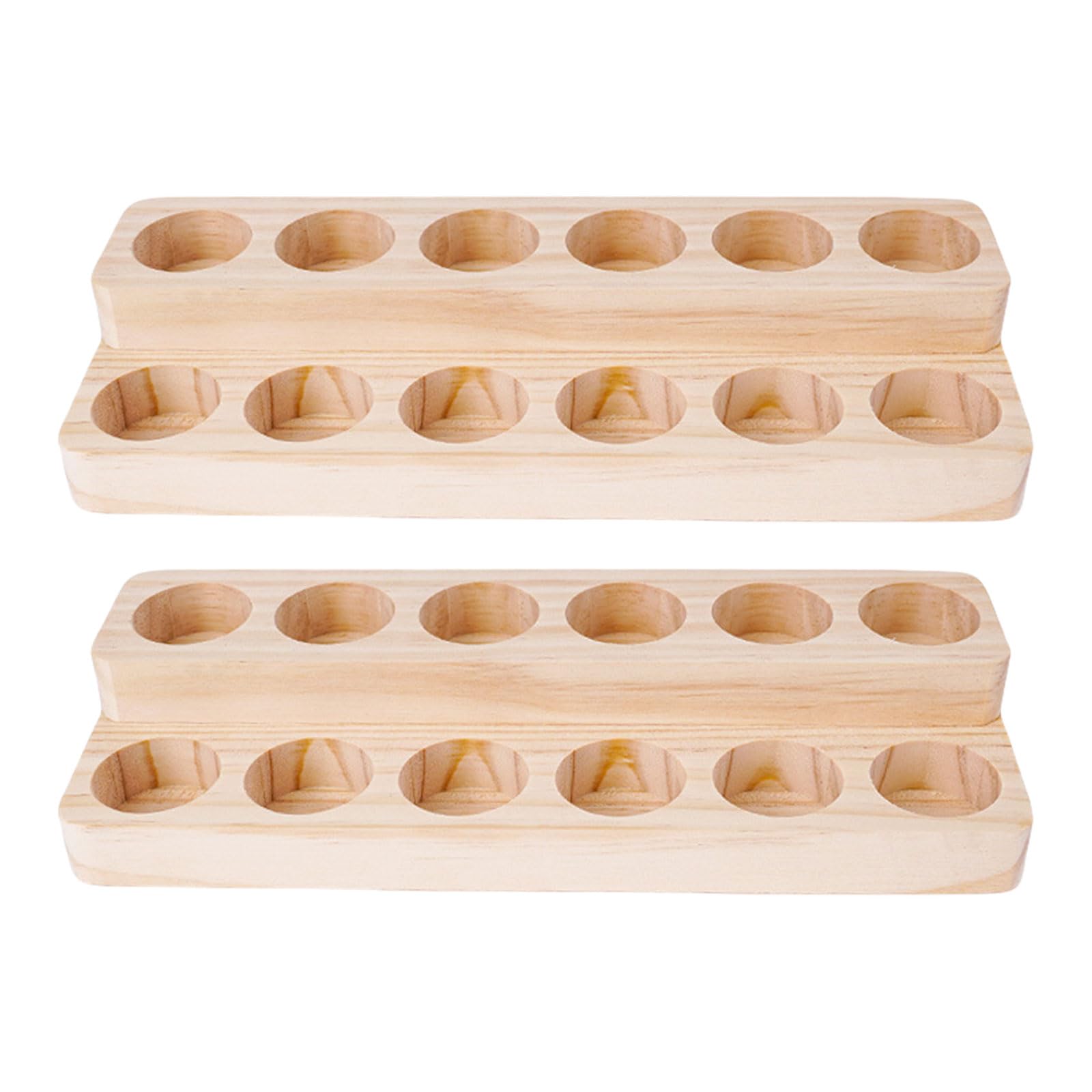 Présentoir pour huiles essentielles 24 compartiments rangement flacon bois