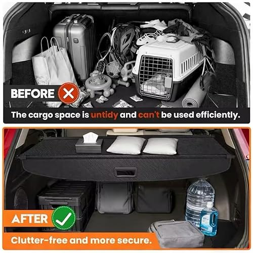 Miniatura 7 de Powerty Cubierta de Carga para Toyota RAV4 2019-2025 2026, Cubierta Retráctil de Maletero Cubierta de Privacidad Reemplazo para Accesorios Toyota