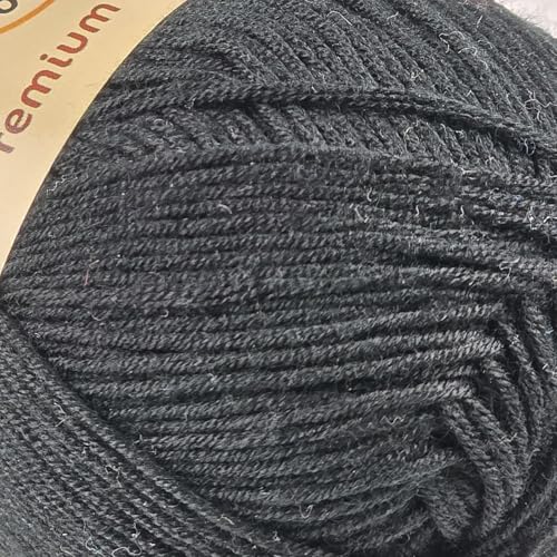 Image of 10-Pack of Yonkey Monkey 500 Grams Yarn - 70% Rayon derived from Bamboo, 30% Cotton - Imported - Black 9002
