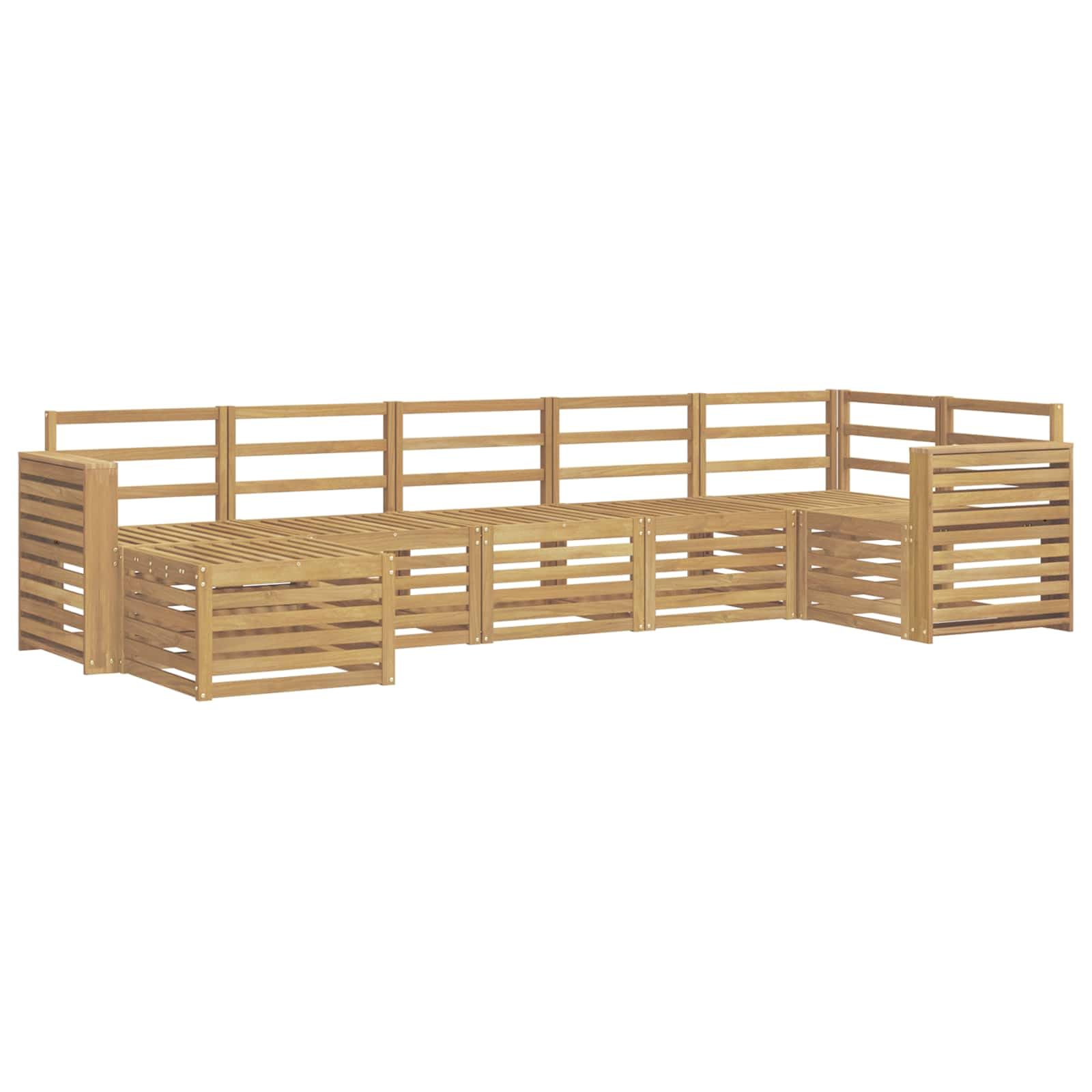 Sofás modernos para exteriores en color blanco Conjunto modular vidaXL para relajación en jardín