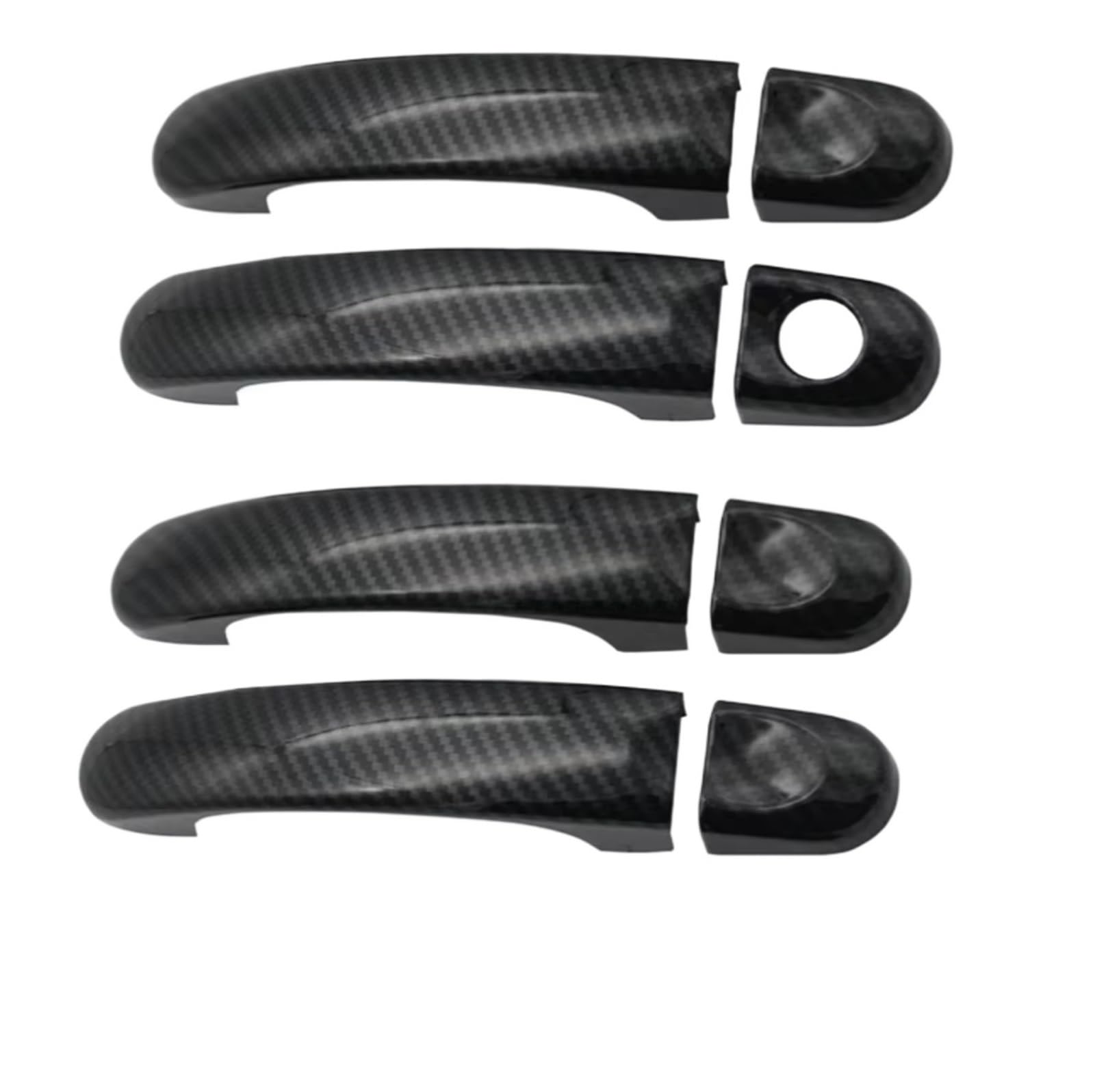 Feoosvx C For Vw For Touran For Addy T5 For Transporter 2003-2015 Hrome Exterior Side Door Handle Over Trim Set Molding Aps Door Handle Handle Side(C)