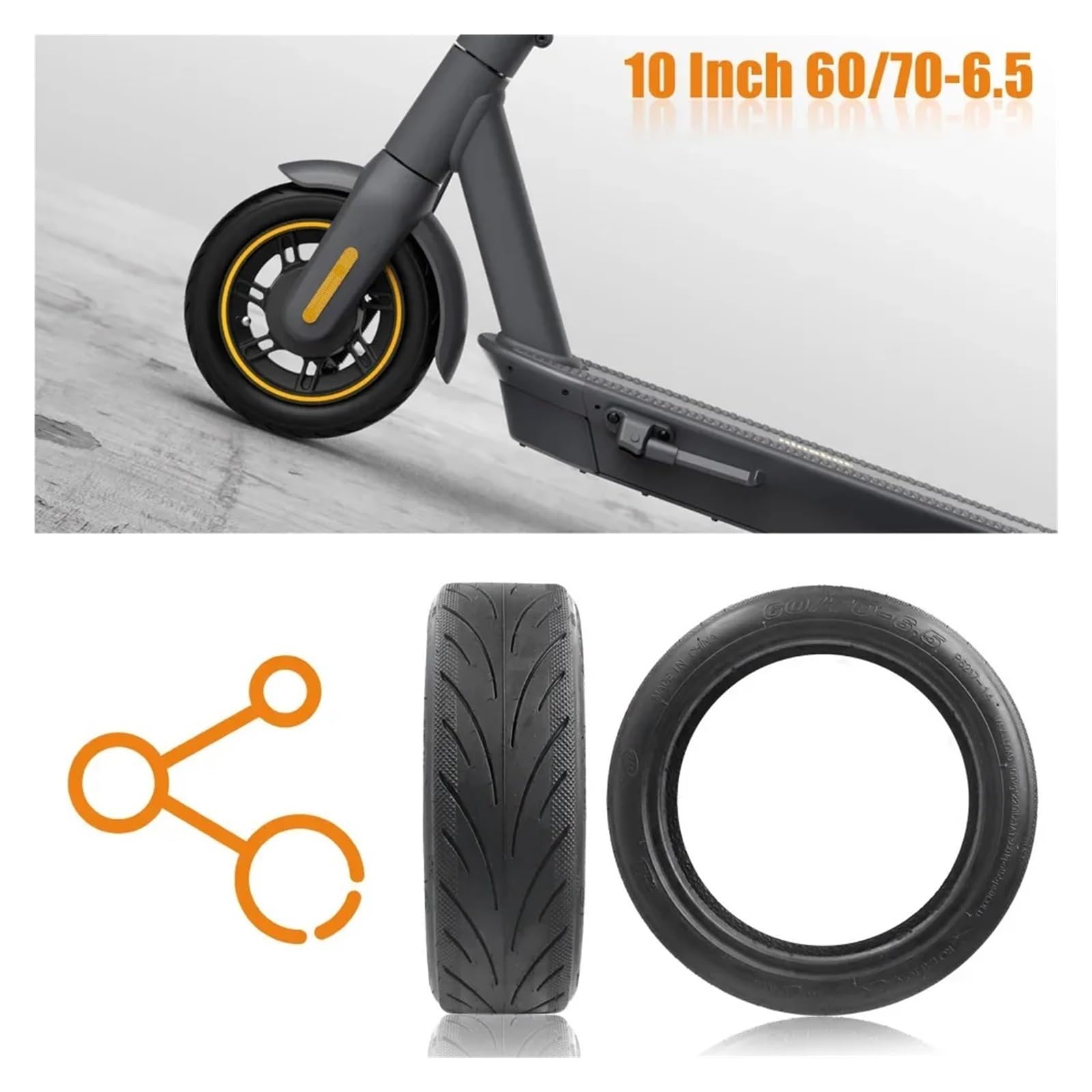 Amazon.co.jp: 10 インチ 60/70-6.5 ゴムチューブレス電動スクーター