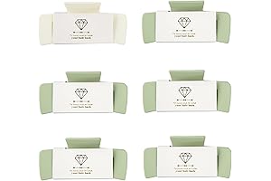 Bridesmaid Hair Claws Bachelorette 4.1 Inch Square Hair Clip Set of 6