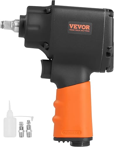 Miniatura 9 de VEVOR Llave de impacto neumática, pistola de impacto neumática de 38 pulgadas, par de arranque de tuercas de hasta 690 pies-libras, llave de impacto