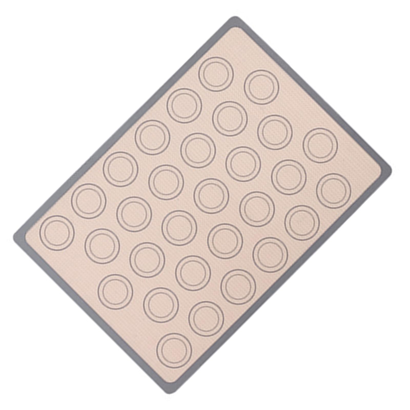 Tsophreniq Macaron Color Silicone Baking Pad Materials for Oven Cookie Bread Dough Uniform Cooking Result Nonstick Silicone Baking Pad