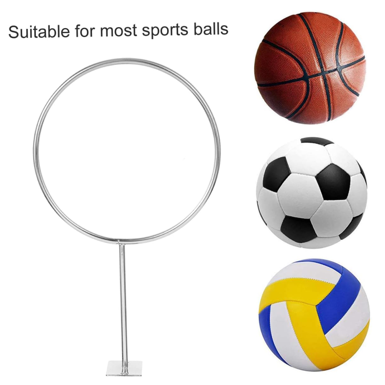 INOOMP Soporte De Bola Soporte De Pared para Soporte De Baloncesto Poseedor Titular De Rugby De Fútbol Estante De Baloncesto De Gimnasio Planchar