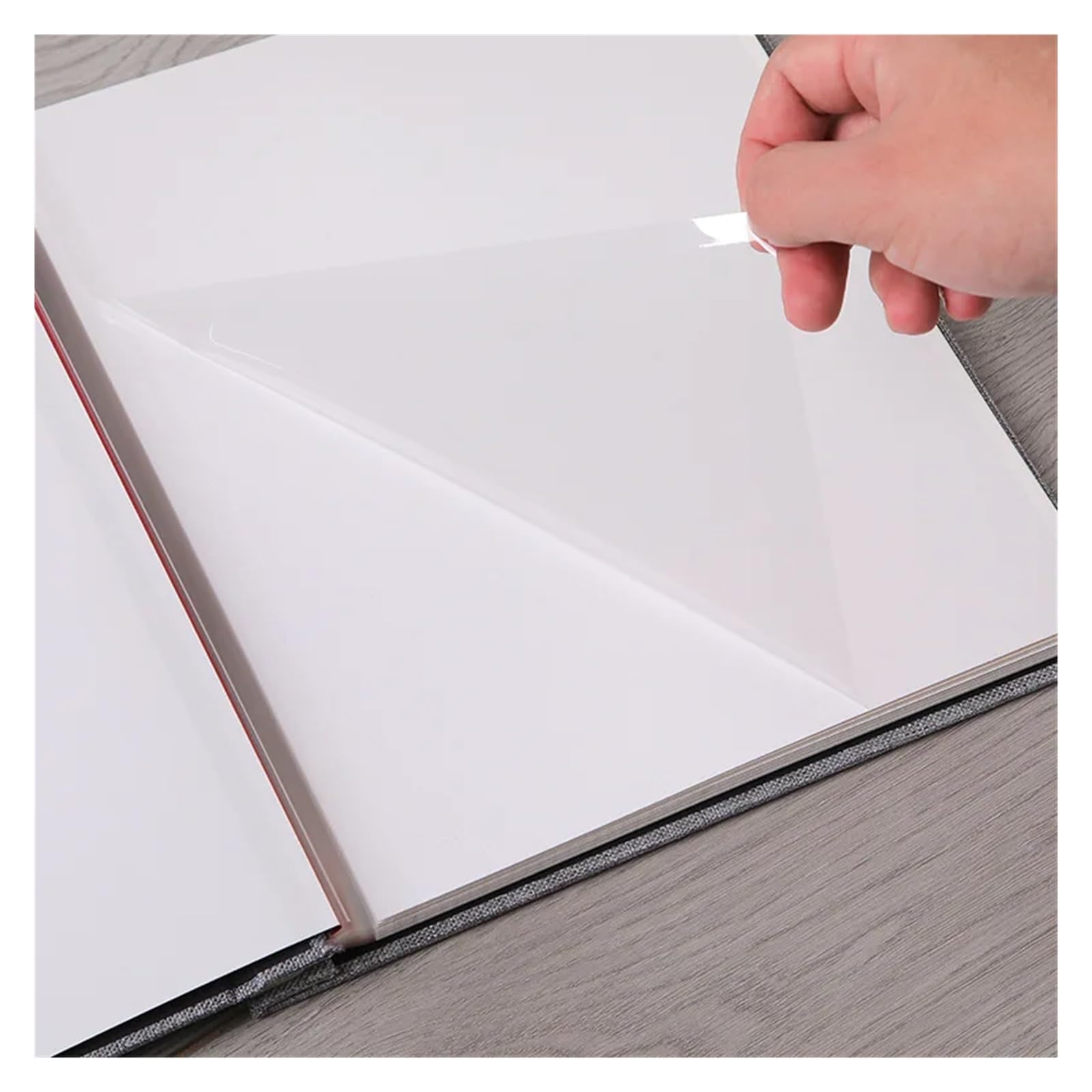 Scrapbook Fotoalbum Selbstklebendes Fotoalbum, magnetisches Scrapbook, DIY, Leinenkunst, 40 Seiten, Leinen, Hardcover, Hochzeit, Familie, Reisen(Brown)