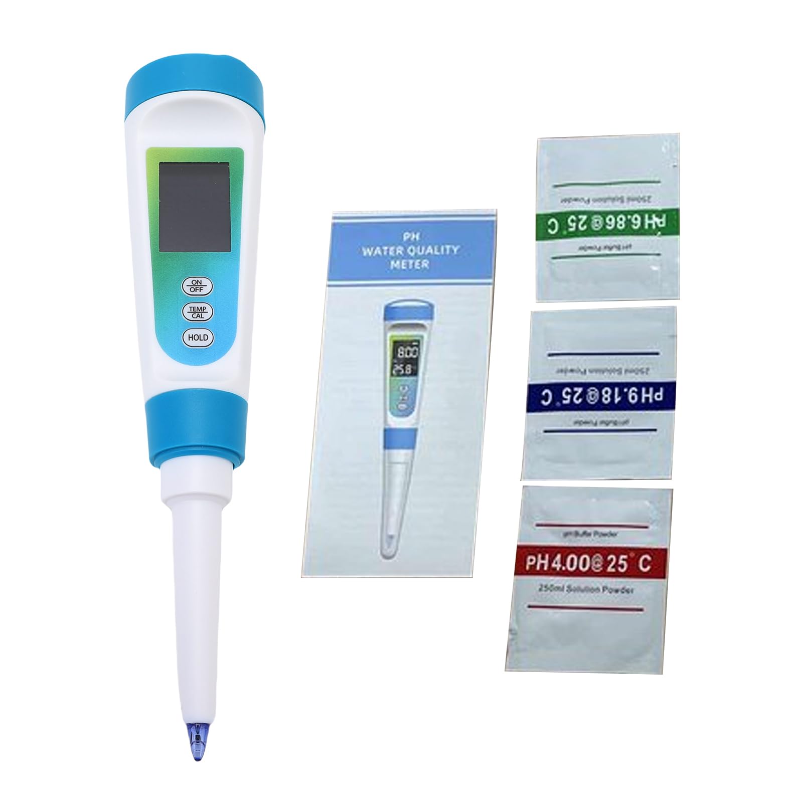 Bewinner Medidor de Ph Digital para Alimentos, Lápiz de Tester de Ph de Alta Precisión de 0.01 con ATC, para Pan de Masa Fermentada, Queso, Carne, Salchichas, Vino, Cerveza, Pruebas de