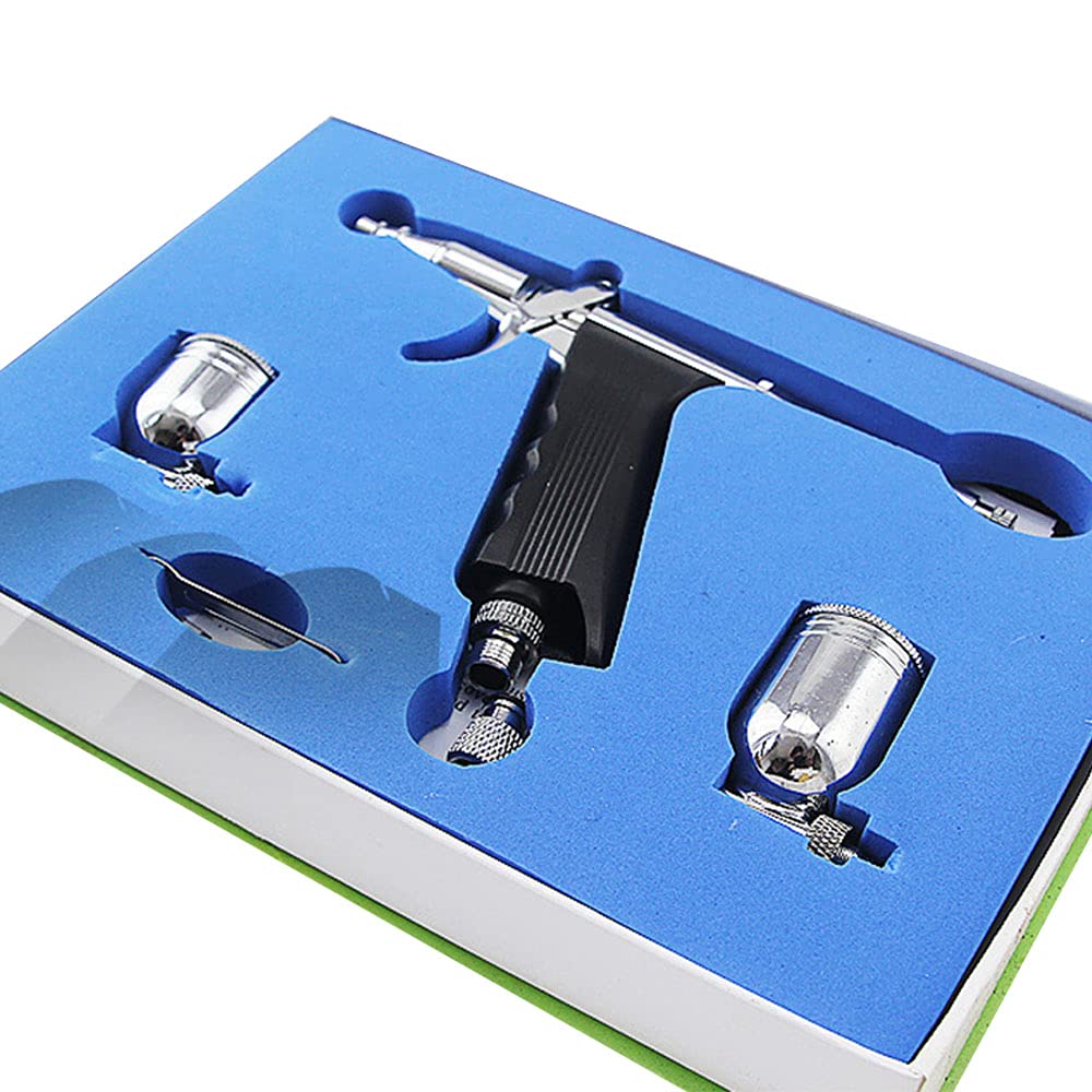 Aérographe double action déclencheur aérographe kit art aérographe pour modélisme peinture hobby ongles tatouage maquillage décoration de gâteau