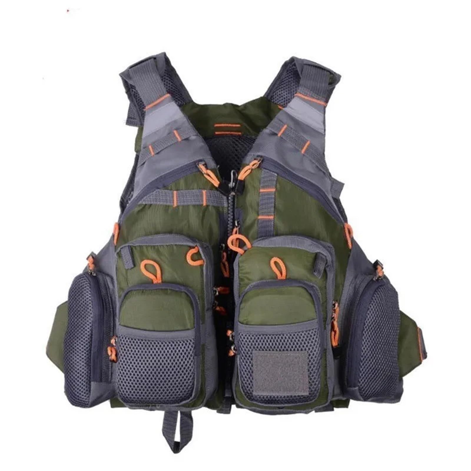 Gilet da Pesca Traspirante, for Sport all'Aria Aperta, for Nuoto, Sopravvivenza, Sicurezza, Gilet Multitasche, Asciugatura Rapida