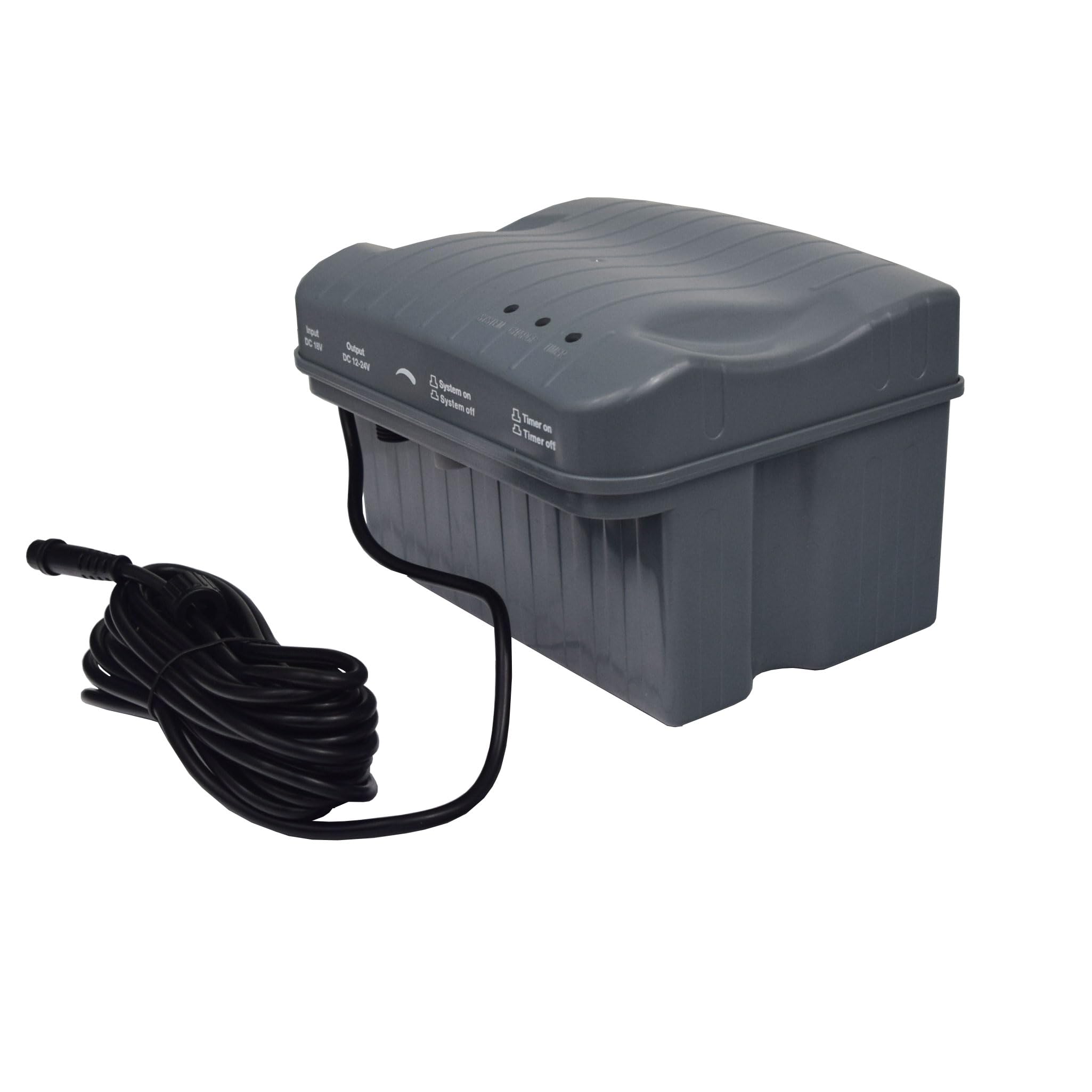 Agora-Tec® AT-Steuerbox-Akku-Solar 20W-BL für Solar-Teich- und Bachlauf-Set AT-20 BL