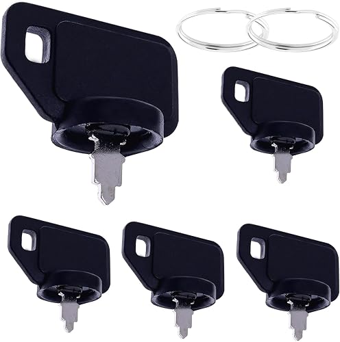 5PCS Toro Mower Replacement Key(5 Pcs & 2 Keyring),Compatible with Titan Zero Turn Mower ZX5400 ZX6050 ZX5000 ZX6000 (116-0050)
