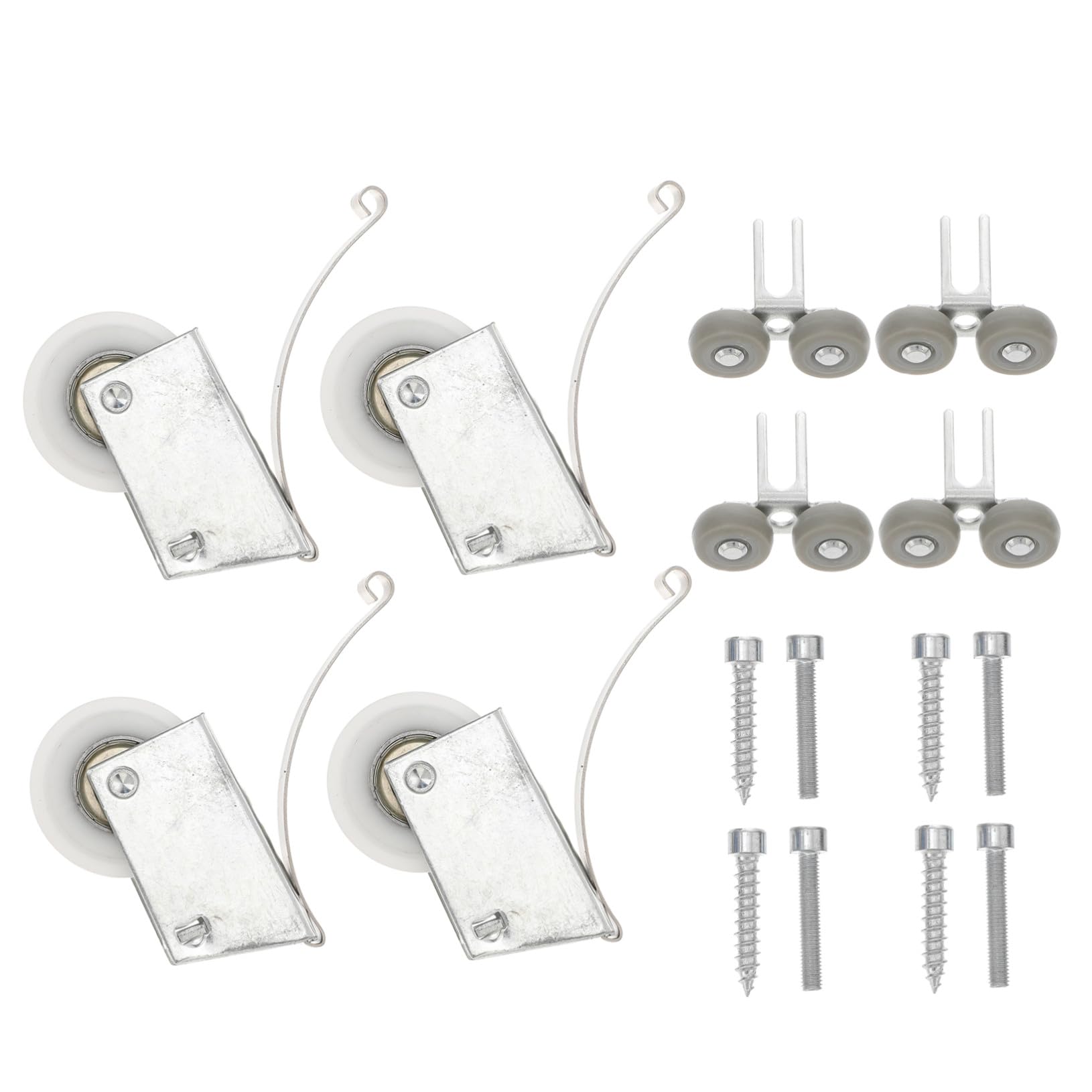 Roulettes pour portes coulissantes de placard en acier anti-corrosion robuste