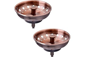 KONE Copper Kitchen Sink Stopper with Drain Basket, Premium Kitchen Sink Strainer,...