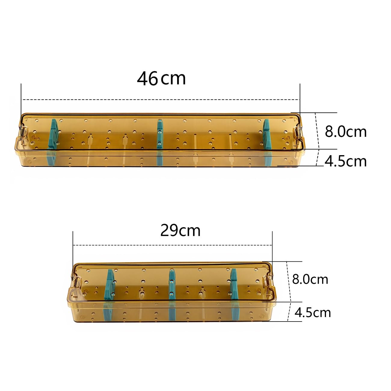 Scatola di sterilizzazione dell'endoscopio del silicone dell'autoclave 2 insiemi PPSU scatola di plastica di disinfezione per strumenti strumento