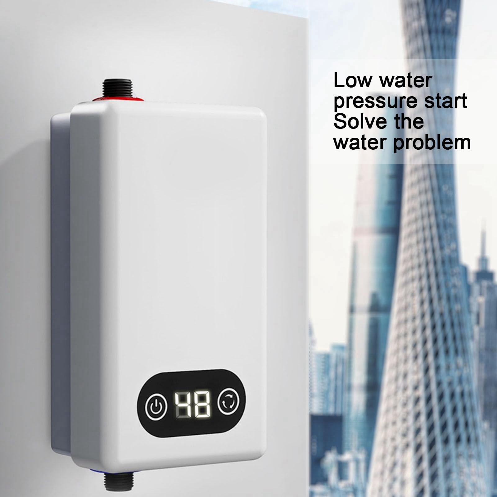 Chauffe-eau électrique Puissant 3400W pour la Cuisine à Domicile Salle de Bains
