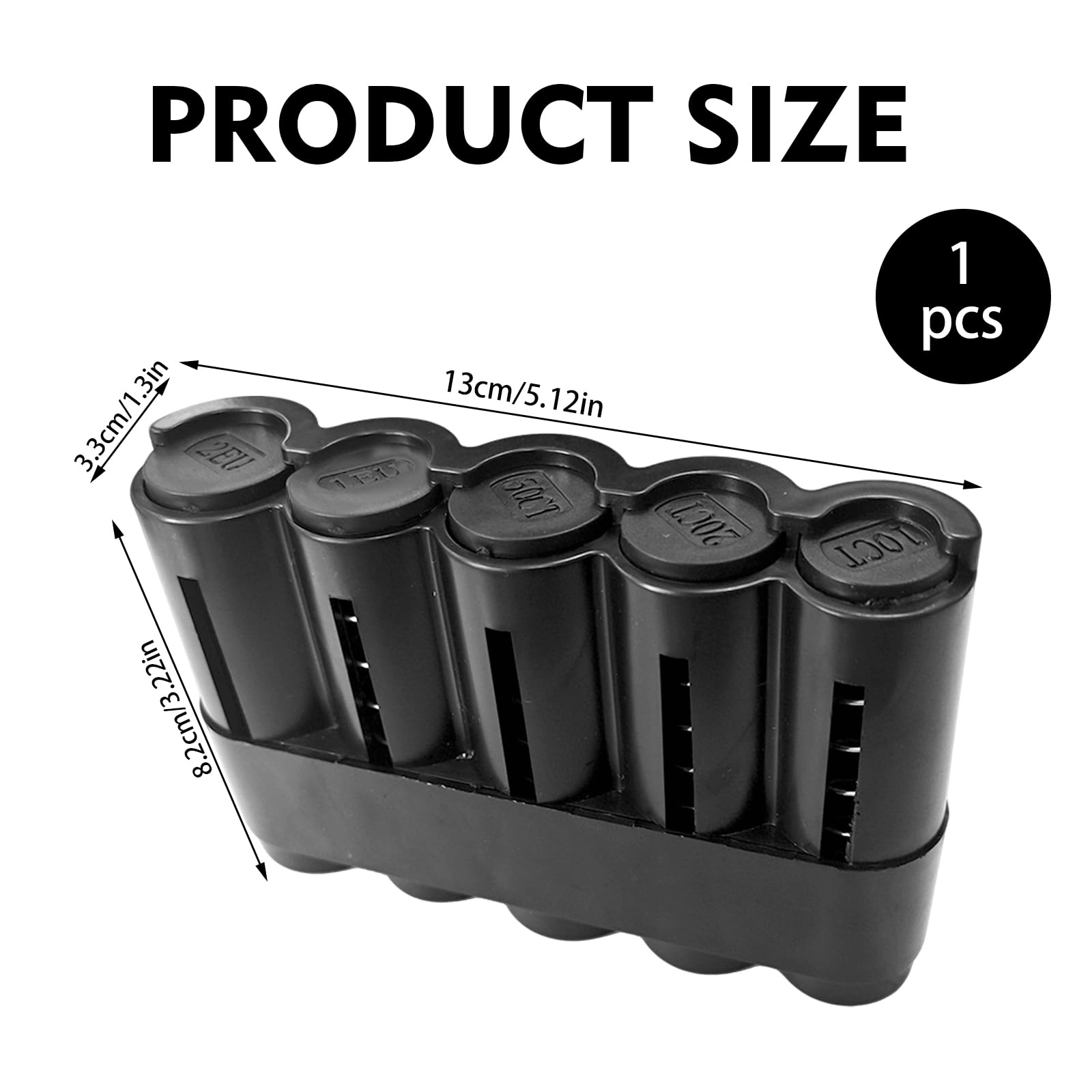 Portamonedas, Clasificador de Monedas, Monedero Taxista, Portamonedas Taxi - Monedero Compacto y Seguro - Dispensador de Monedas Práctico y Duradero para Uso Diario, Negro