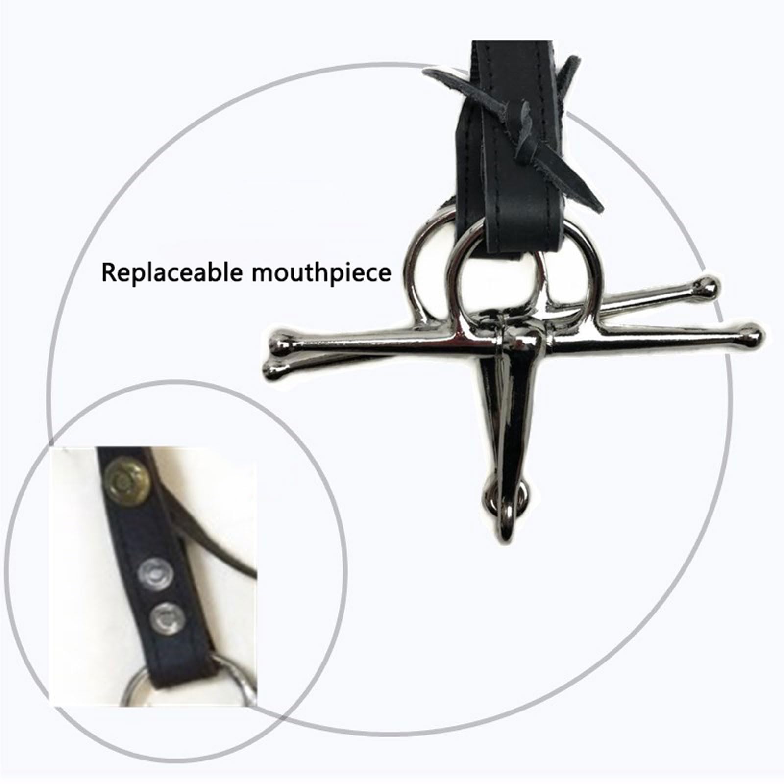 Cabeza de jaula de nylon pesada ajustable, Cabecera de caballo occidental ajustable negra con rienda decorativa for el sendero de espectáculo diario