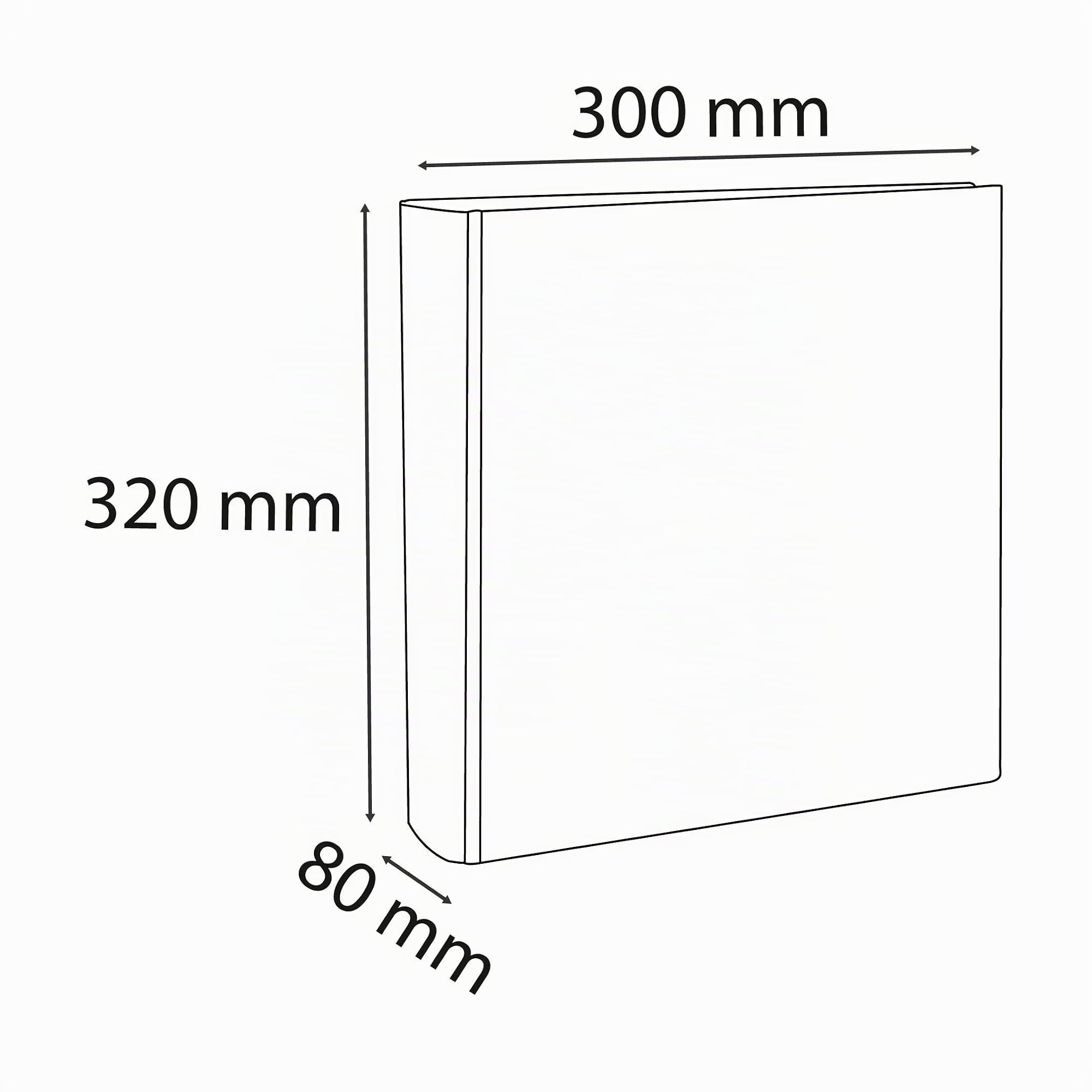 Exacompta - Réf. 53945E - Carton de 10 classeurs à levier personnalisables Kreacover - 2 poch.extérieures et intérieures - Dos 80mm - Dimensions 32 x 30 cm - Format à classer A4 maxi - Blanc