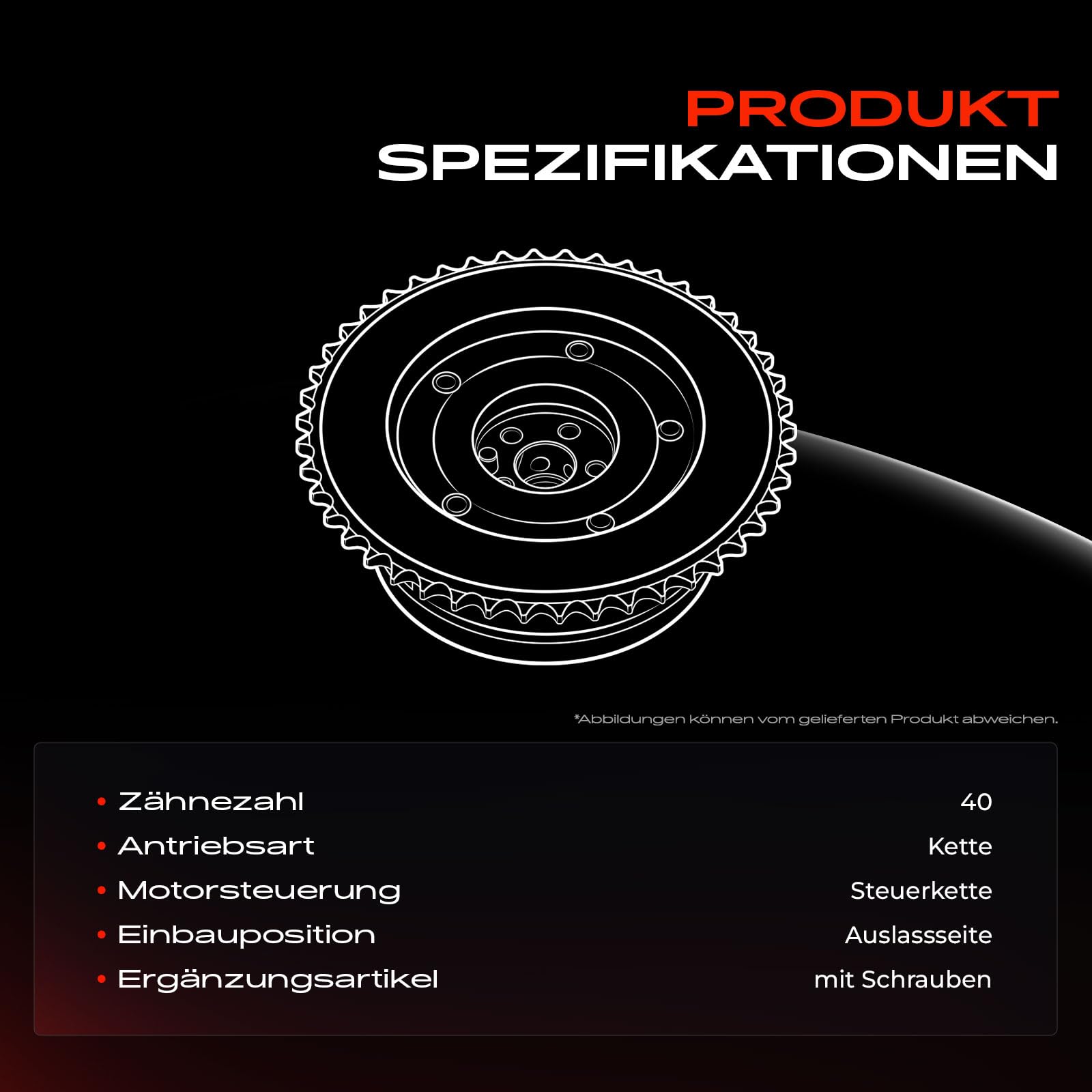 Frankberg Nockenwellenversteller Auslassseite für 1er F20 F21 3er F30 F31 F35 F80 M-i-n-i R55 R56 R57 R58 R59 R60 R61 1.4L 1.6L Benzin 2006-2021 11367536085