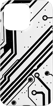 iPhone 15 Pro Max Black Circuit Board Mother Board Computer Programmer Case