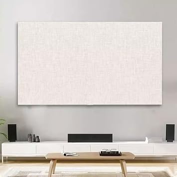 19-80 Inch TV Cover Thick Cotton and Linen TV Dust Cover Cloth Indoor LCD LED Screen Protect Cover Solid Color Monitor Cover Universal Bedroom Living Room Art Decoration CoverColorcolor8,Size78in
