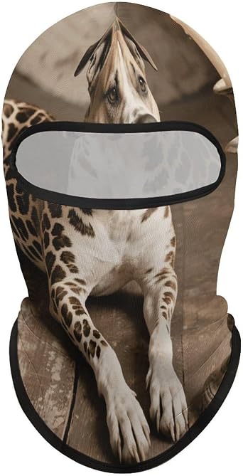 Balaclava Face Mask Ski Mask - Animal Pit Bull Full Face Cover Winter Neck Gaiter for Men & Women