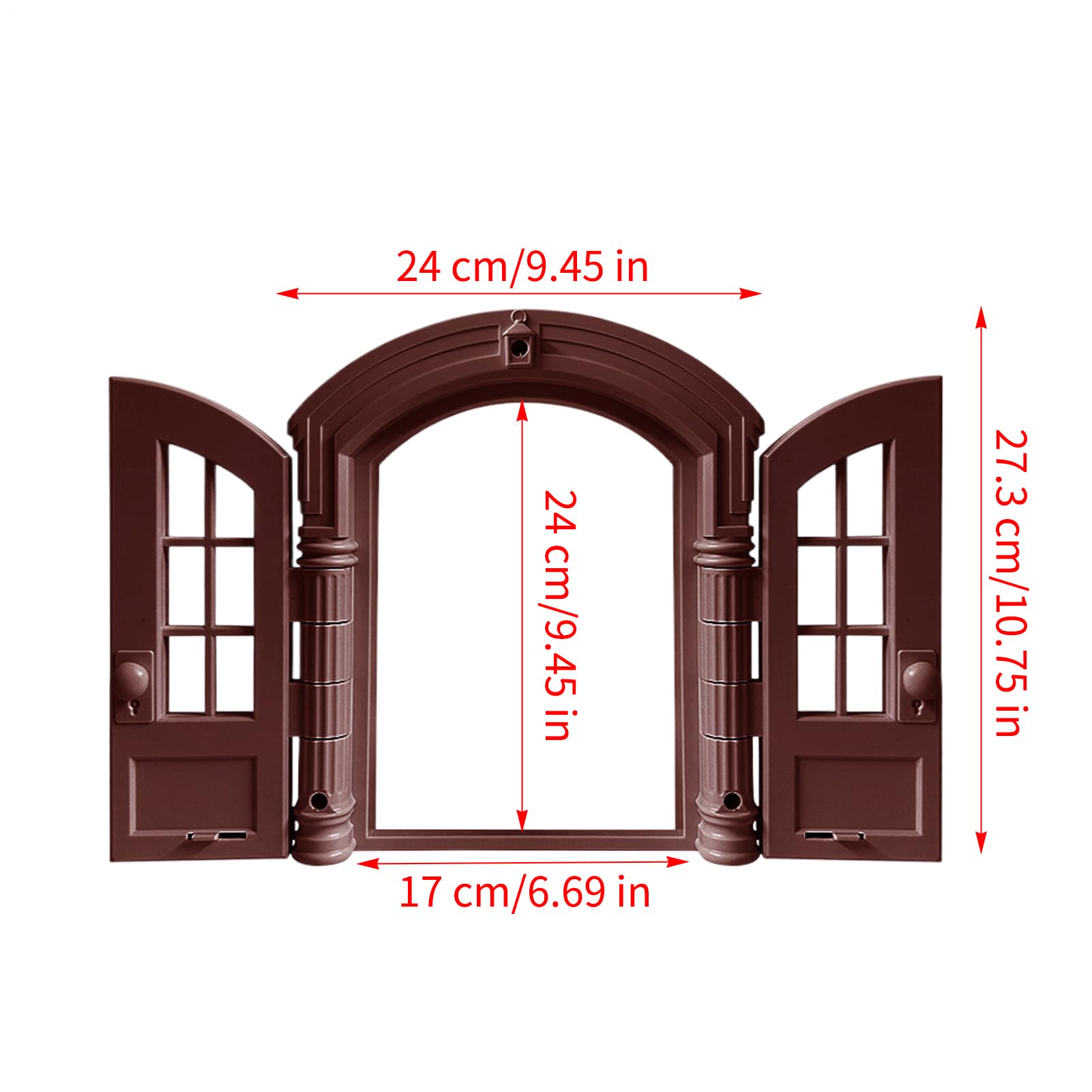 Katzenklappe für die Wand | Im französischen Retro-Design mit Einer abschließbaren Funktion - Katzendurchgang für Türen | Für Garage, Haus, Herrenhaus, Ecke, Türöffnung, Zuhause und
