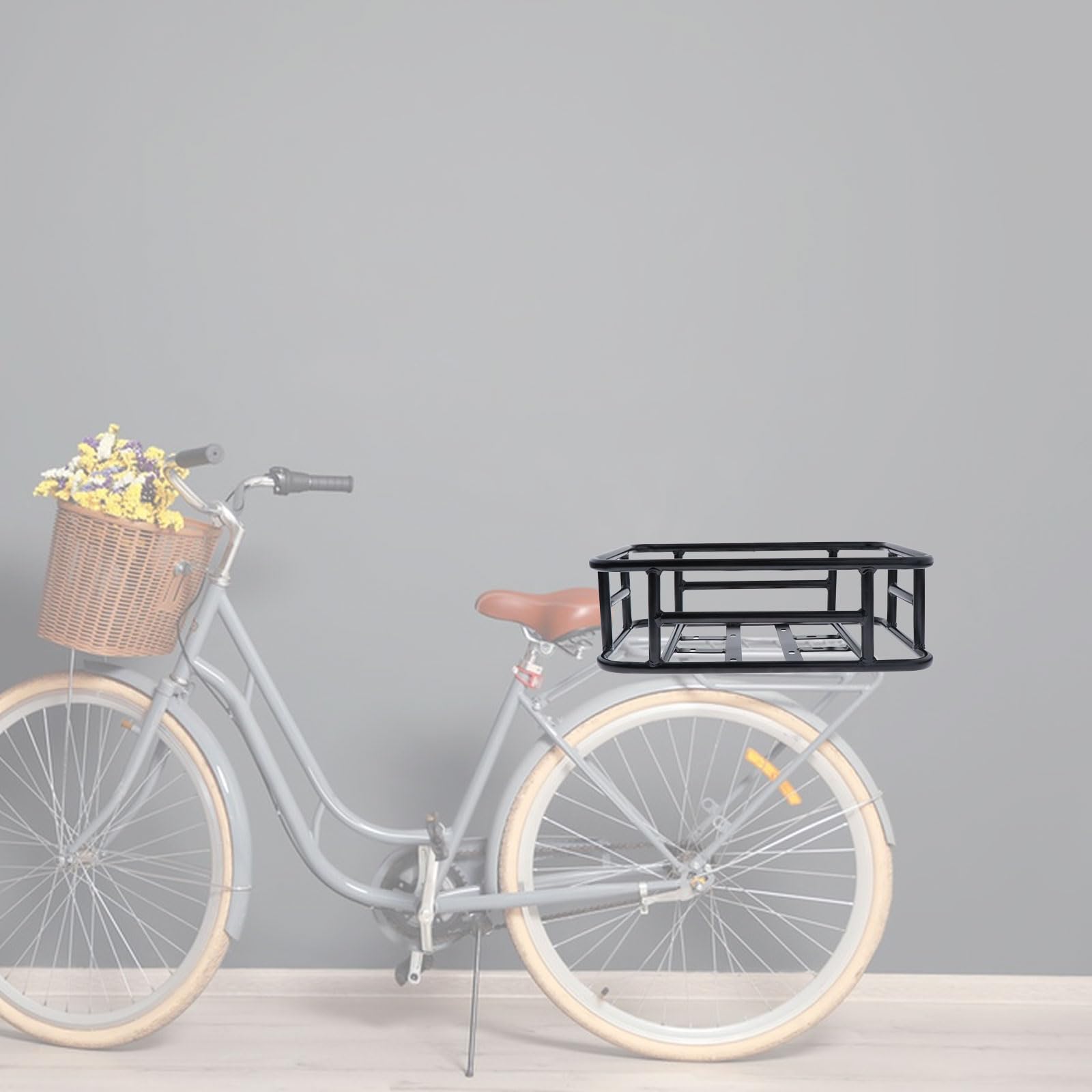Amazon | DeeRace 自転車用後ろカゴ 自転車カーゴラック 自転車