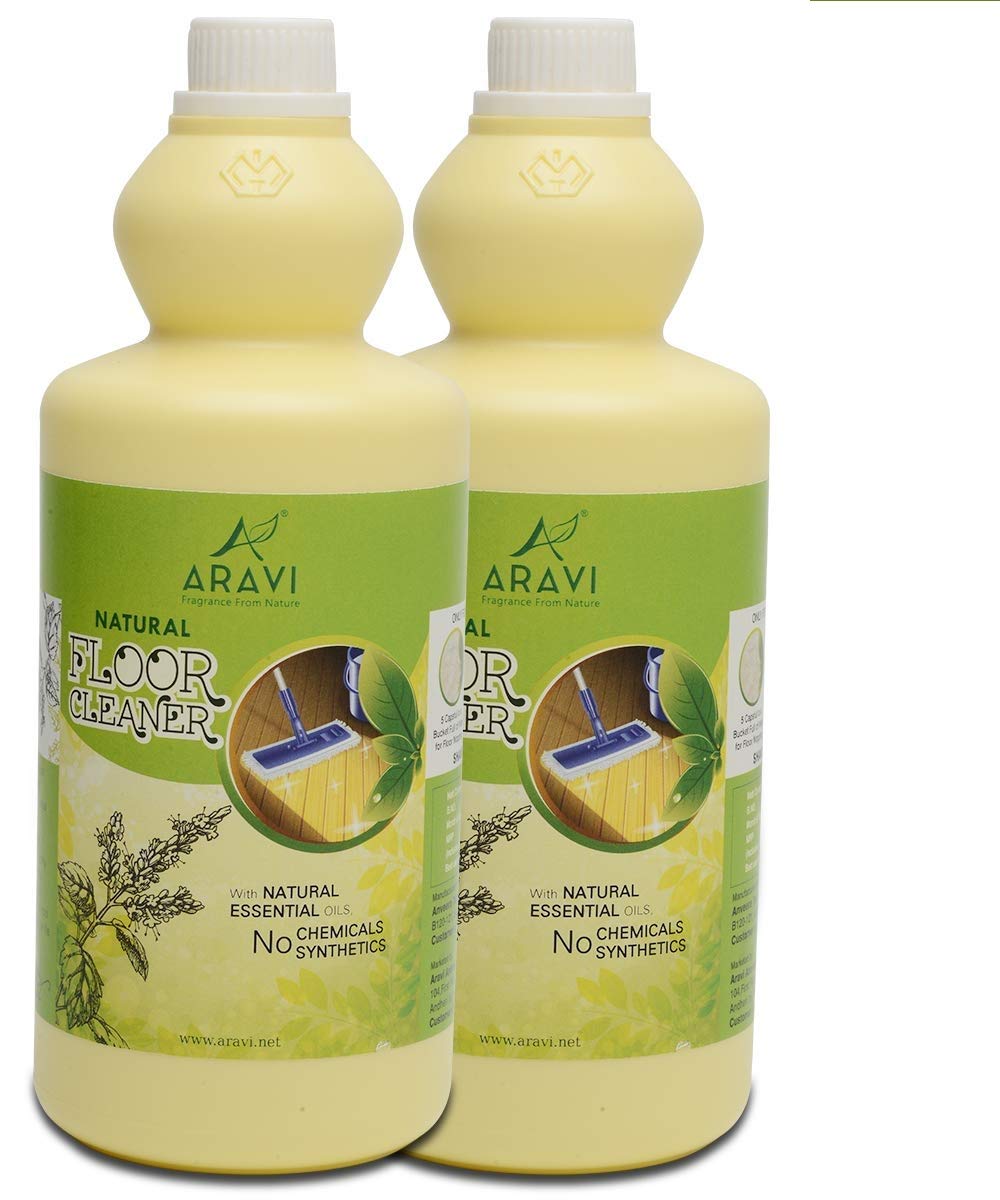 Aravi Natural Floor Cleaner with power of Lemongrass, Useful for Floor Mopping, Bathroom, Toilet, Pet Friendly, Safe For Kids, 1 Litre, Pack of 2 (B085H943MH) Amazon Price History, Amazon Price Tracker