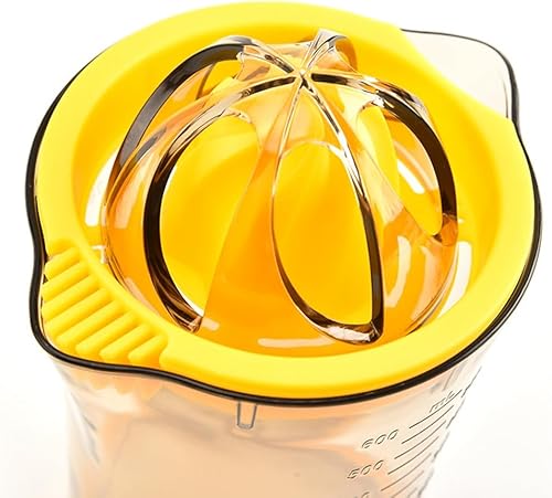 Miniatura 8 de Exprimidor manual de cítricos  Exprimidor manual de limón y naranja con cuenco de 20 onzas y 2 boquillas de vertido  Escariador de frutas para jugo