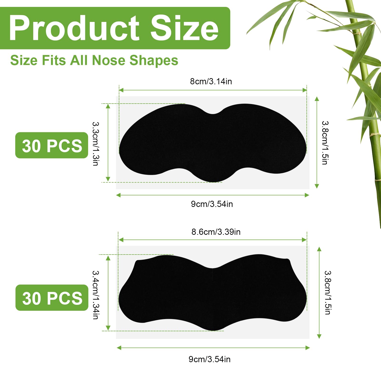 60 Pcs Patch Point Noir Nez, Patchs Anti-Points Noirs, Patch Anti Point Noir Nez Visage, Patch Nez Point Noir pour Homme et Femme