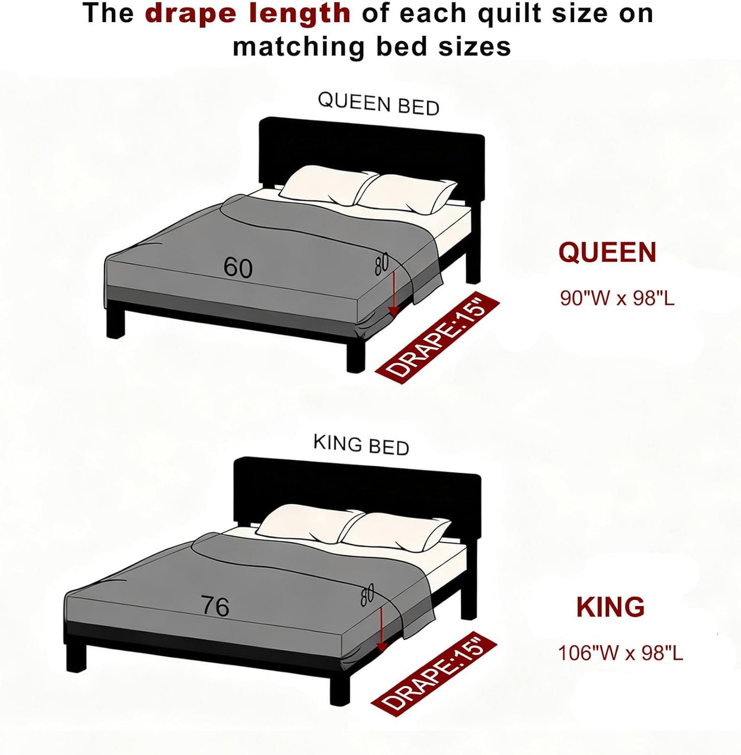 Plaid King Quilt Set - 100% Cotton Quilts, King Quilt Bedding Set, Farmhouse Patchwork Quilt, Lightweight Bedspread Coverlet for All Seasons, Brown, 3 Piece, 98x106