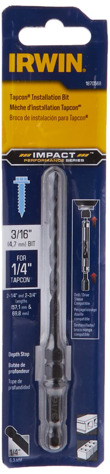 IRWIN Impact Drill Bit - Concrete Screw Installation -2