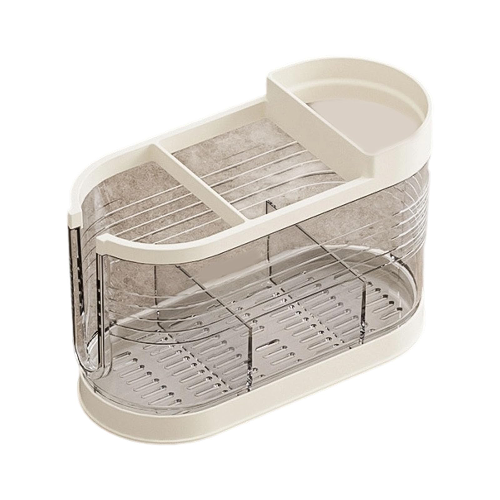 Modern Utensil Storage Solution Chopstick RackWith Drainage Base Kitchen Counter Organiser Cutlery Holder Chopstick Holder with Draining Holes