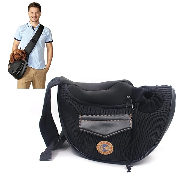 PETCUTE Bolso Transportin para Perros Pequeños Bolsa Bandolera de Transporte de Gatos Bolsa Portador Hombro…