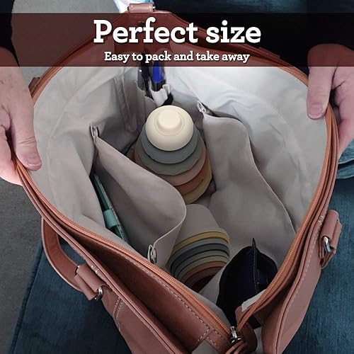 Miniatura 5 de Mini Tudou 6 juguetes para apilar y anidar para bebés bloques de apilamiento suaves apiladores de anillos juguetes sensoriales para bebés con letras