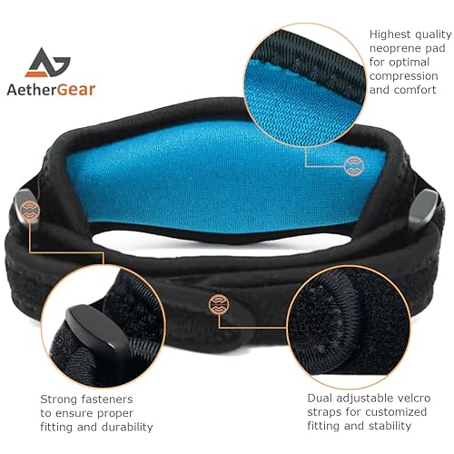 Miniatura 4 de Codera de tenis  Banda de soporte para antebrazo con almohadilla de compresión y correa para codo para tendinitis, codo de tenis y golfista y