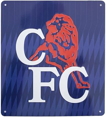 Chelsea FC 1990 Retro Sign One Size White/Blue/Royal Blue, White/Blue/Royal Blue, One Size