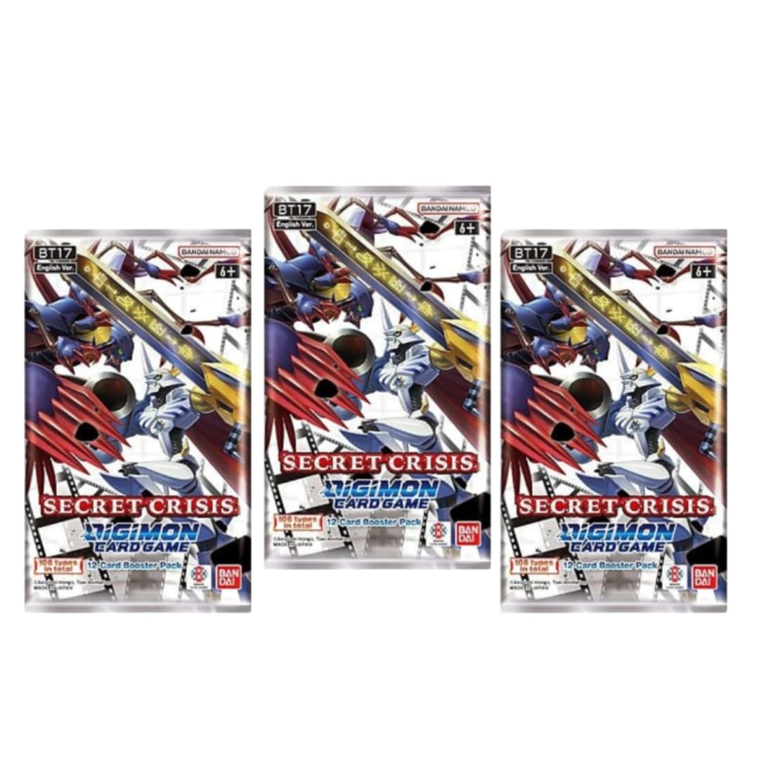 Digimon TCG – BT17 Secret Crisis – Booster Display con 24 confezioni –  INGLESE + Heartforcards® protezione spedizione : Amazon.it: Giochi e  giocattoli