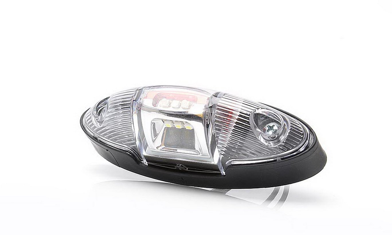 2 Stk. x 9 LED 12V 24V Rot Weiß Orange Seitenleuchten Seitenmarkierungsleuchte Markierung Wohnwagen Wohnmobil LKW Zubehör Schutzklasse IP66/68