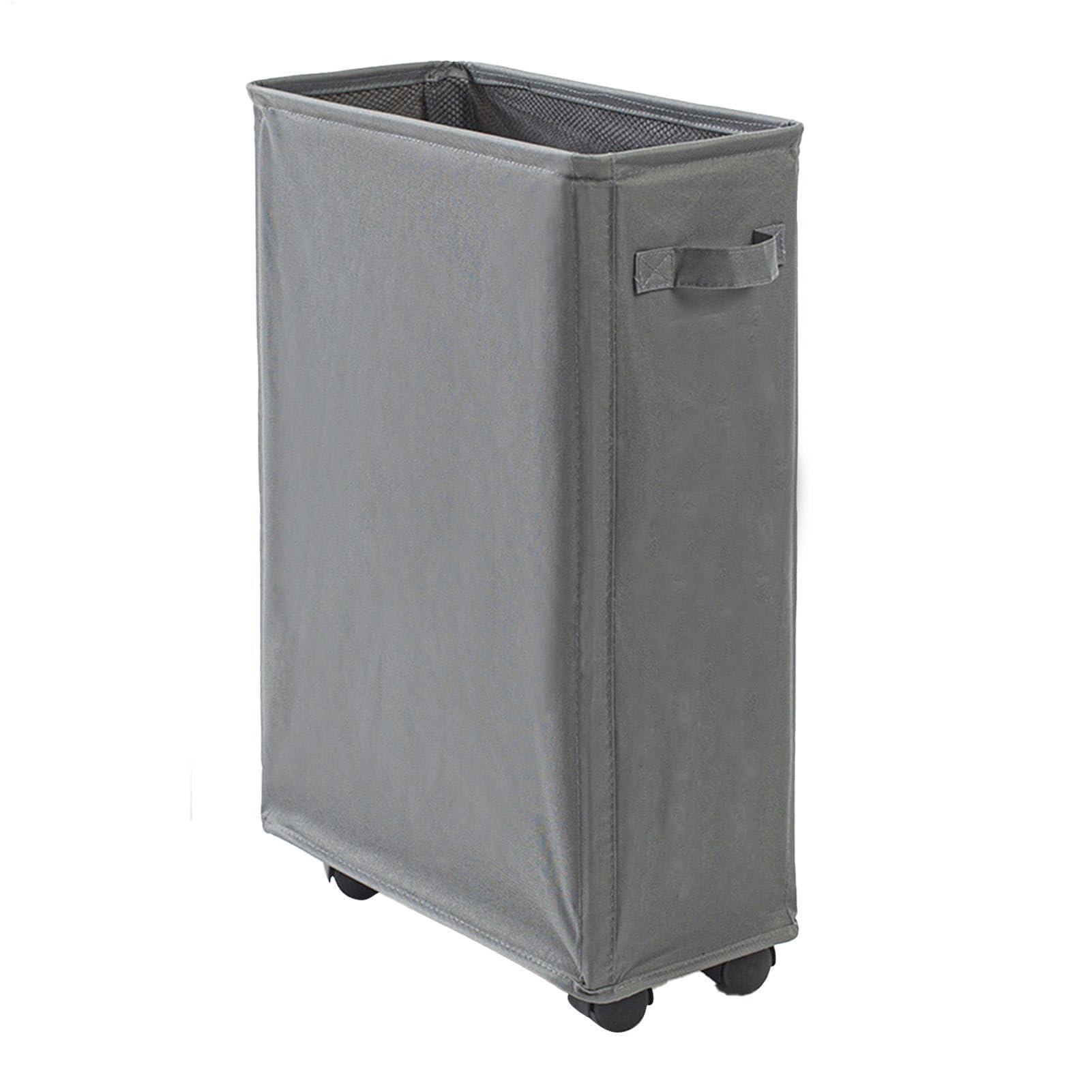 Panier à linge avec roulettes portable 42 L pour linge sale et vêtements