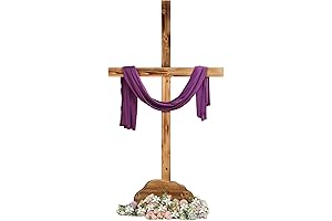 Lineshading 71 Inch Easter Extra Large Wood Cross Unfinished Standing Cross Decor...