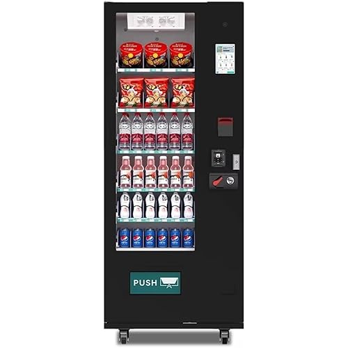 Snack and Beverage Vending Machine, Combo Vending Machine with Card Reader and Cashless System, for Mall Hotel Business