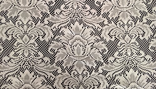 Goldstream Point White Lace Tablecloth Overlay Flowers 90 X 90 Inches Square #TOP1