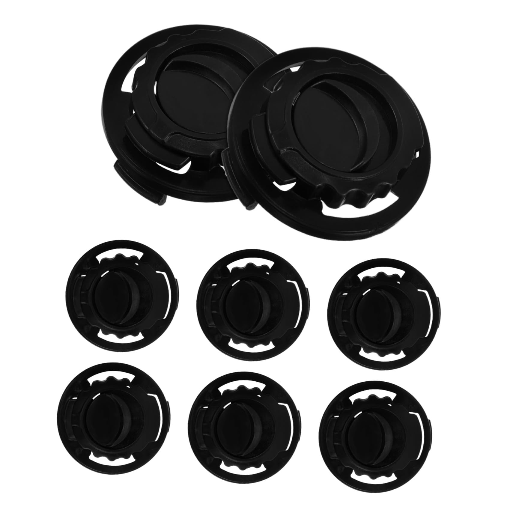 Mikikit 4 Pairs Lens Set Buckle Nuts and Screws Parts Screw for Helmets Football Screw Football Clips Screws Nuts Repair Kit Black Plastic
