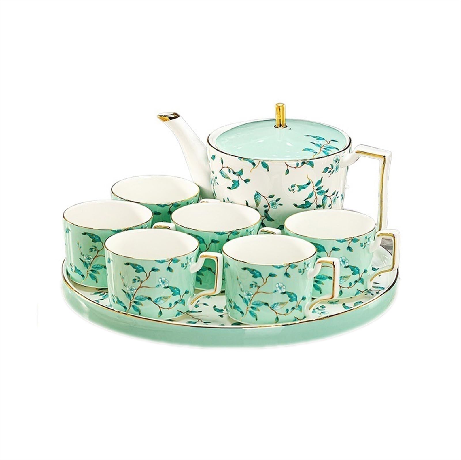 Bouilloire théière élégante avec service à café en céramique et carafe eau salon