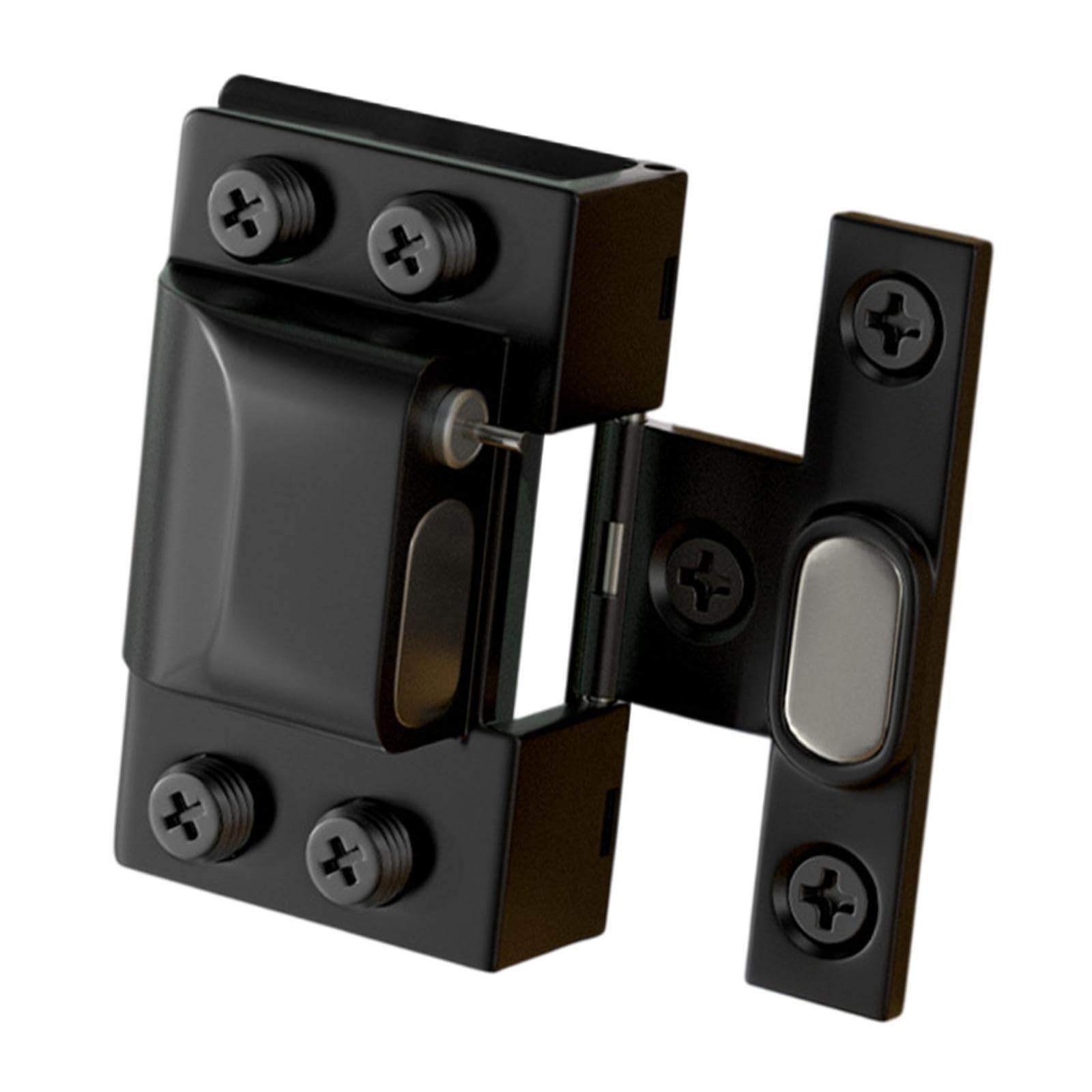 Zambuph Black Cupboard Glass Door Hinge Replacement Hardware Hydraulic Soft Close Mechanism Seamlessly Enhances Functionality In Frameless Installations Glass Door, 5.4X3.4cm