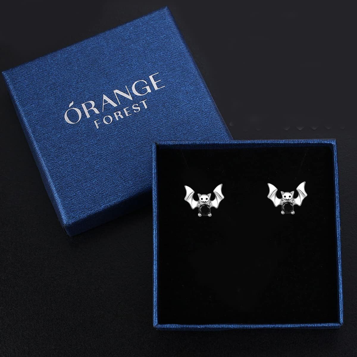 Bat Earrings S925 Sterling Silver Animal Earrings Halloween Party Gothic Vampire Bat Stud Earrings Halloween Jewellery for Women - Image 7