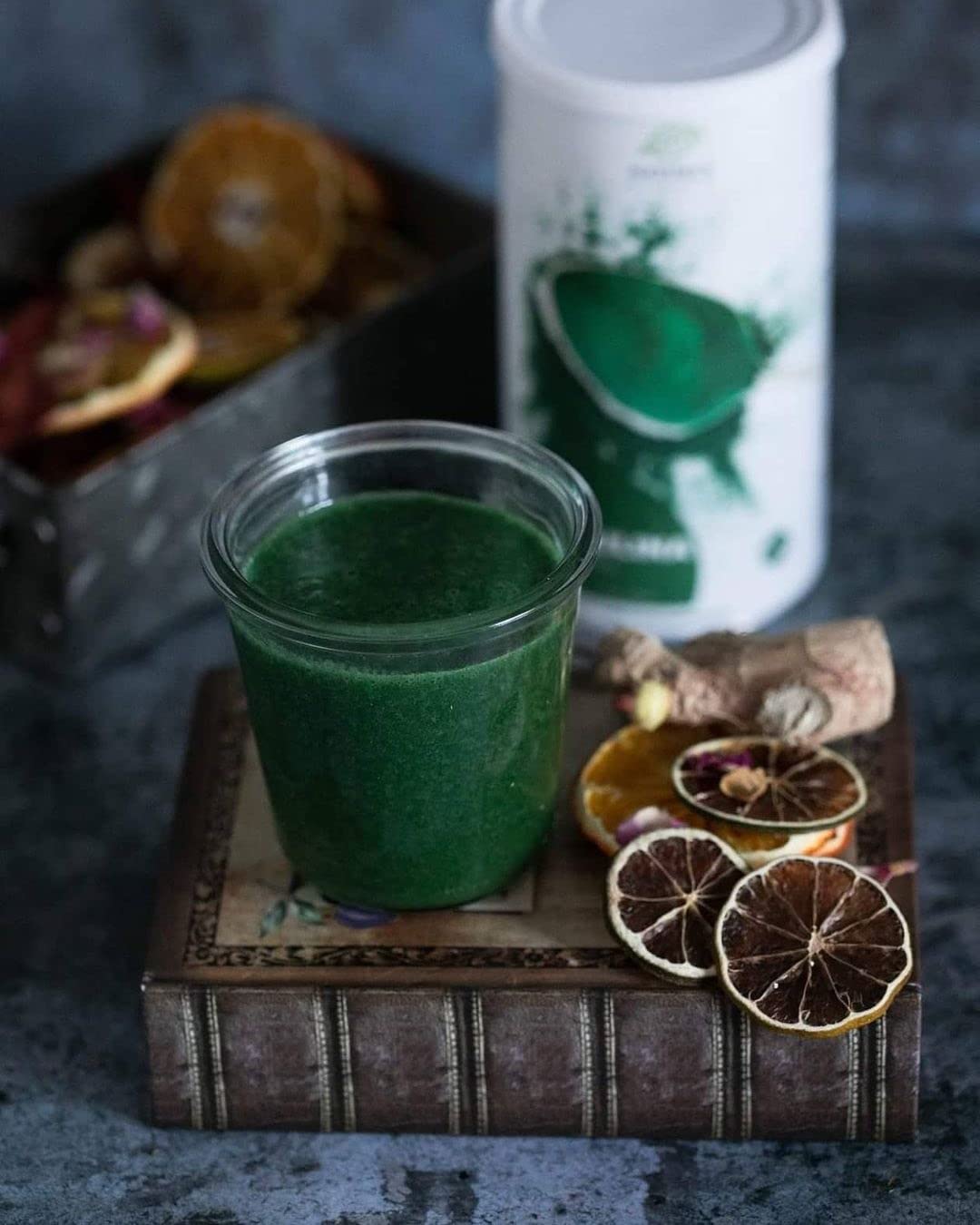 Nature's Finest Spirulina Bio in Polvere 1250 g (5x250 g) | Alga spirulina 100% pura certificata bio - polvere blu-verde, vegan, senza additivi - ideale per frullati, succhi e bowl